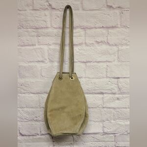 Elegant Tan Suede Shoulder Bag